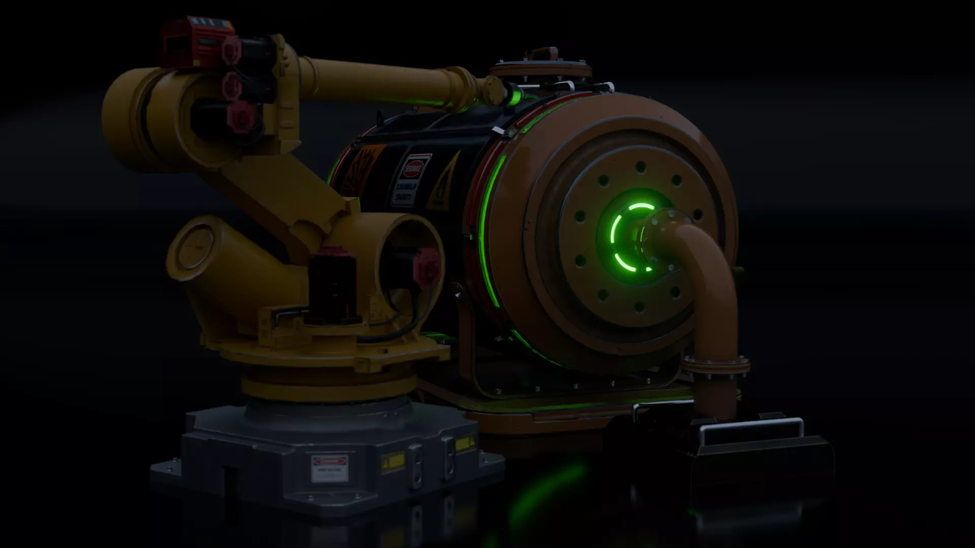 Sci-fi Gas Tank 3D model_12