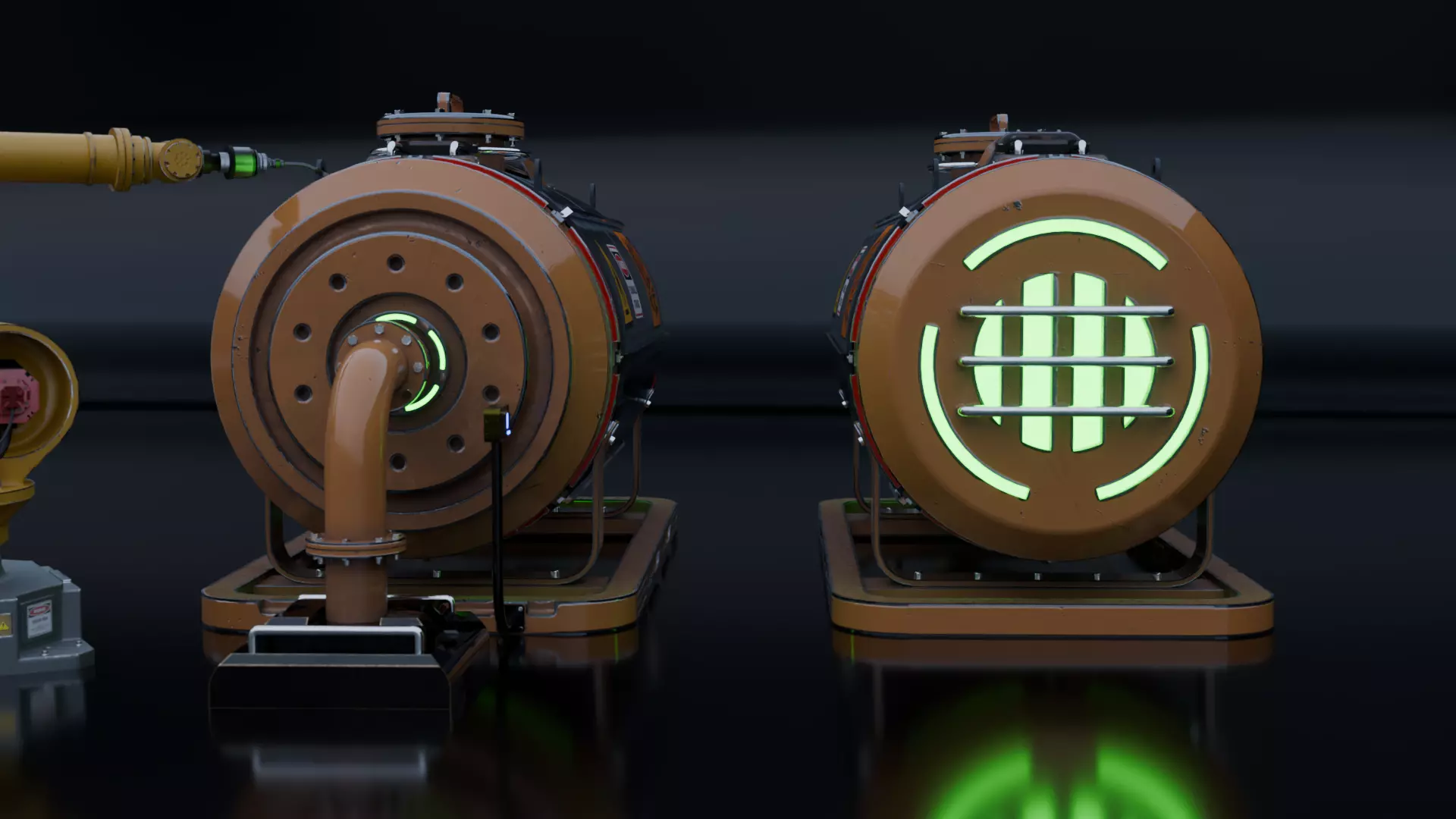 Sci-fi Gas Tank 3D model_13