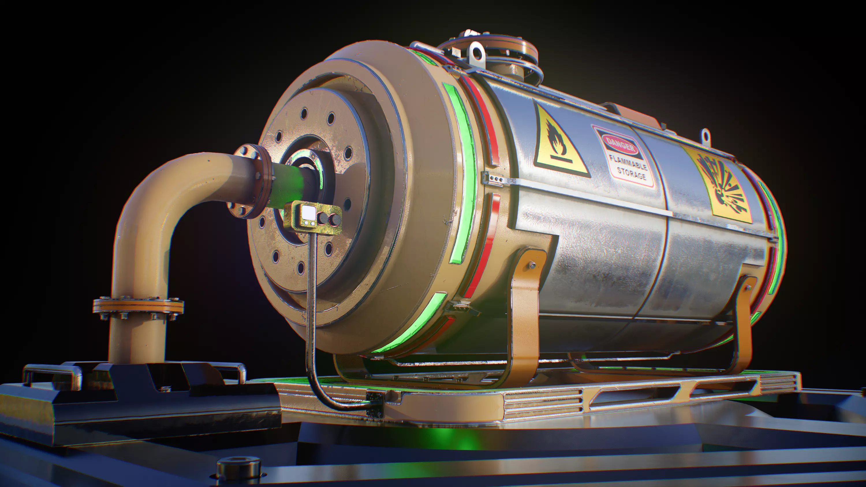 Sci-fi Gas Tank 3D model_18