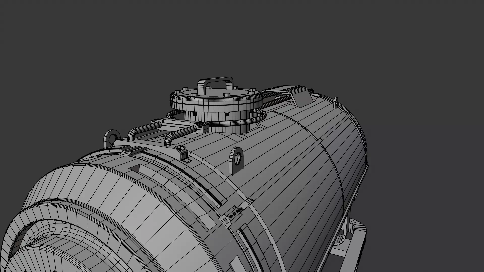 Sci-fi Gas Tank 3D model_23