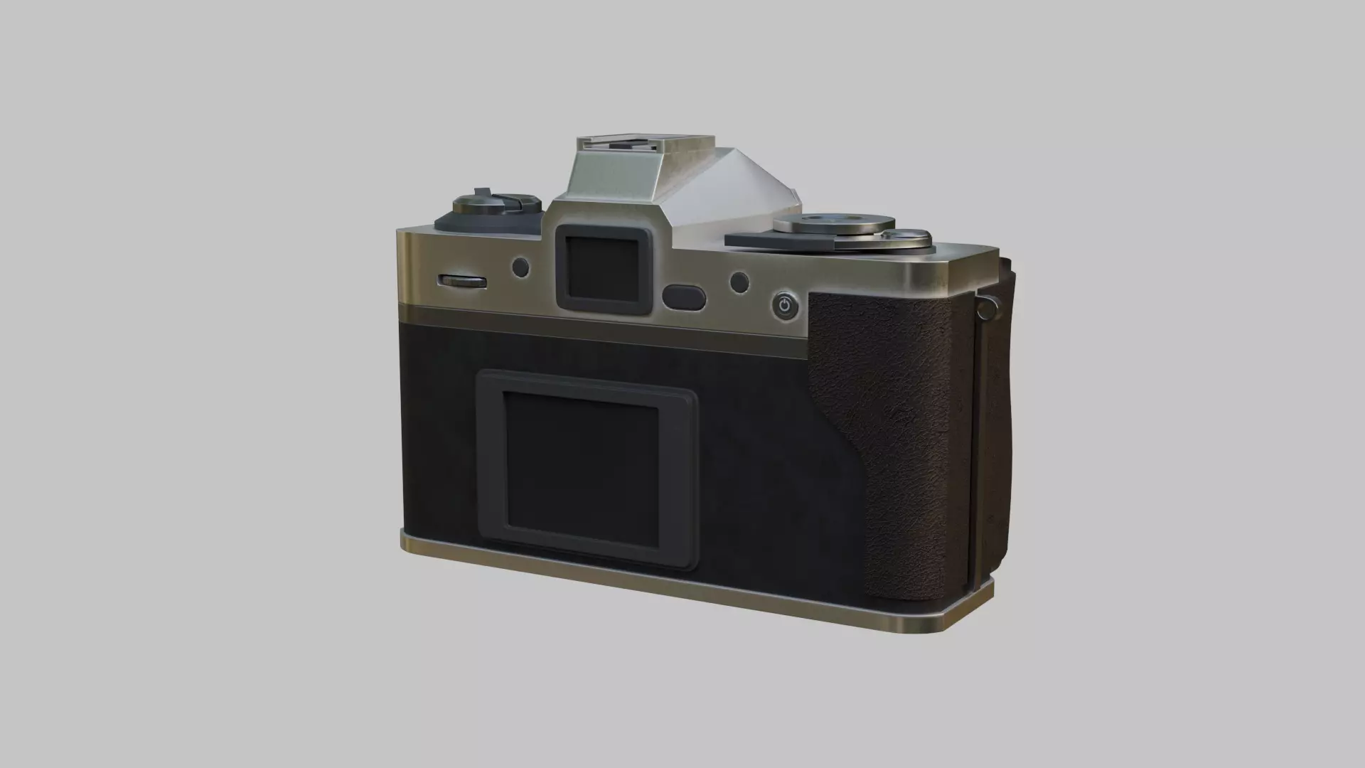 Vintage Film Camera Low-poly 3D model_10