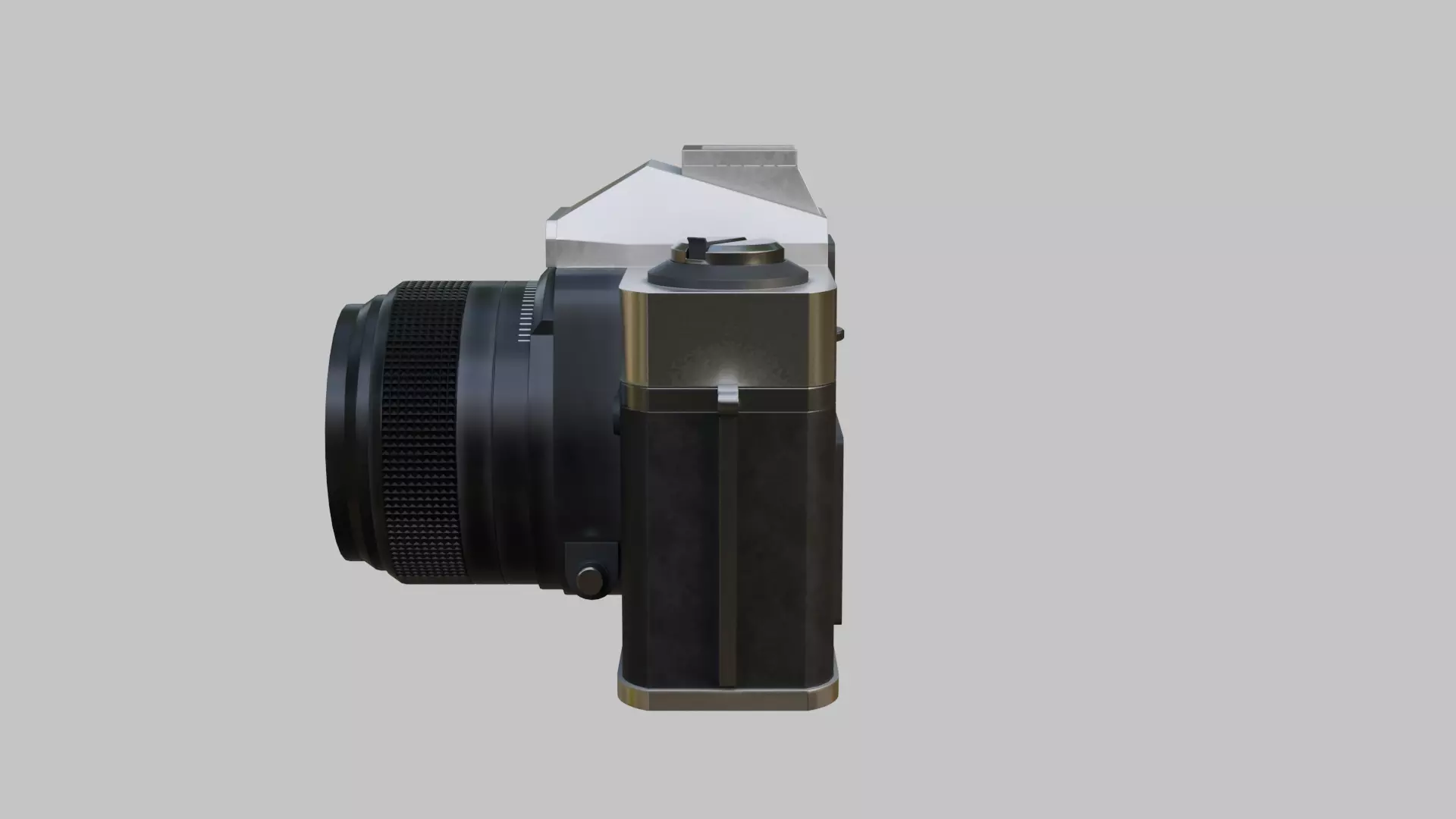 Vintage Film Camera Low-poly 3D model_6