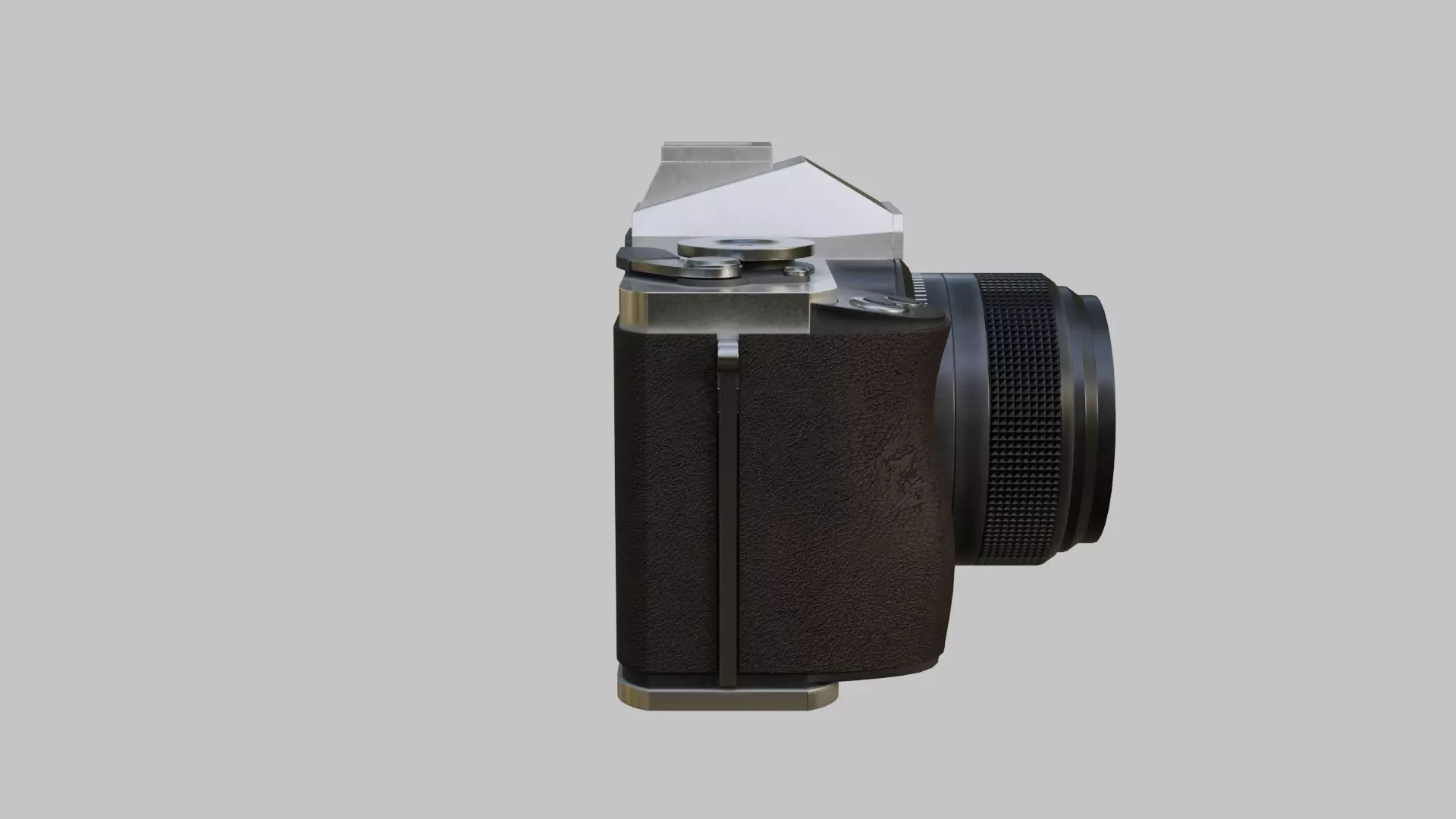 Vintage Film Camera Low-poly 3D model_12