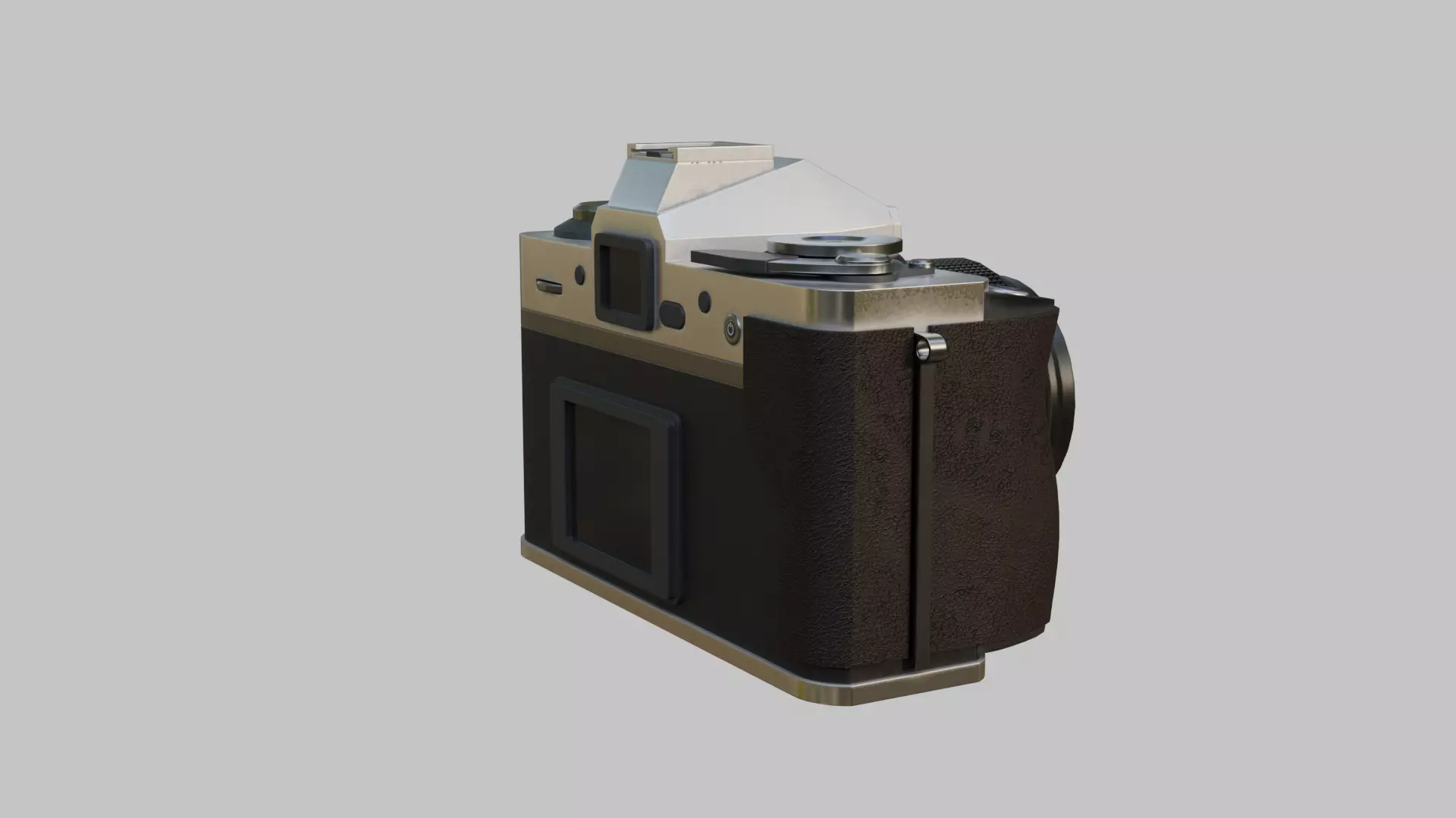 Vintage Film Camera Low-poly 3D model_11