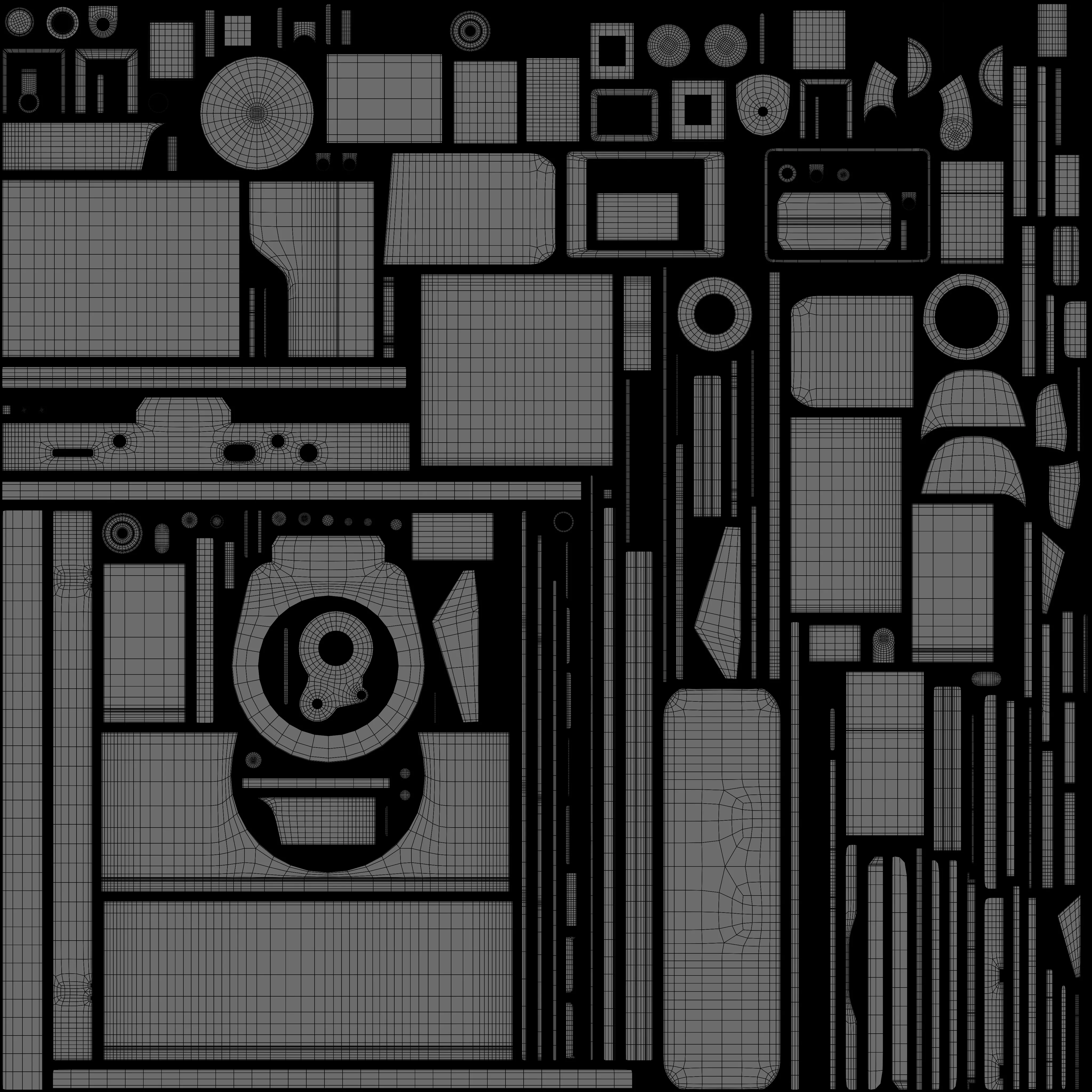 Vintage Film Camera Low-poly 3D model_16