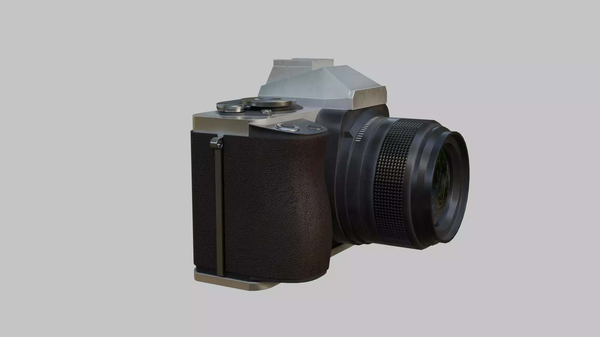 Vintage Film Camera Low-poly 3D model_13