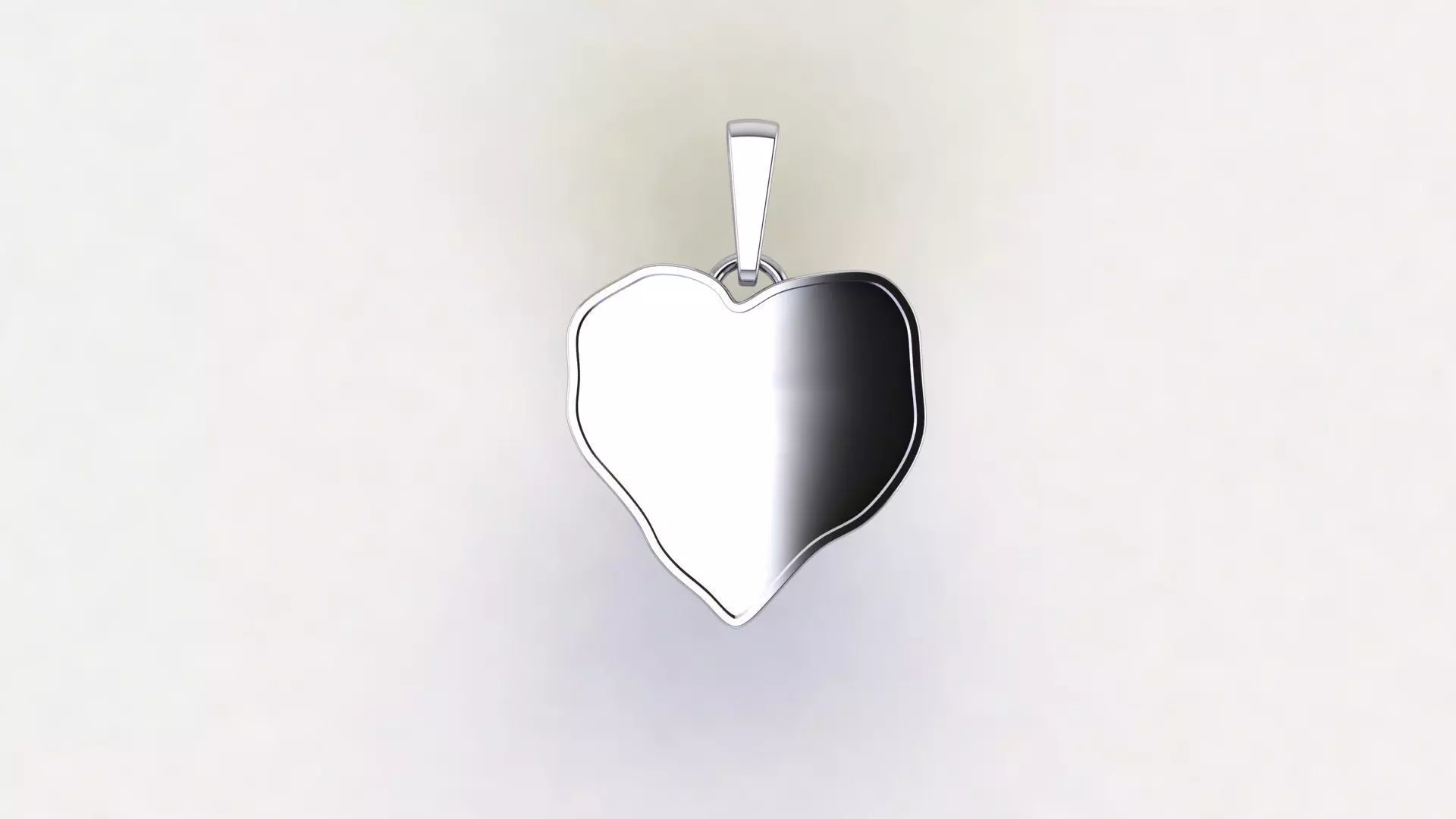 Pendant heart for enamel 3D model 3D print model_3