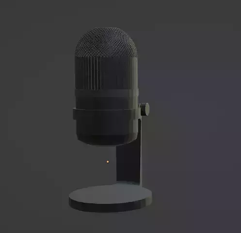 microphone on stand 3D print model