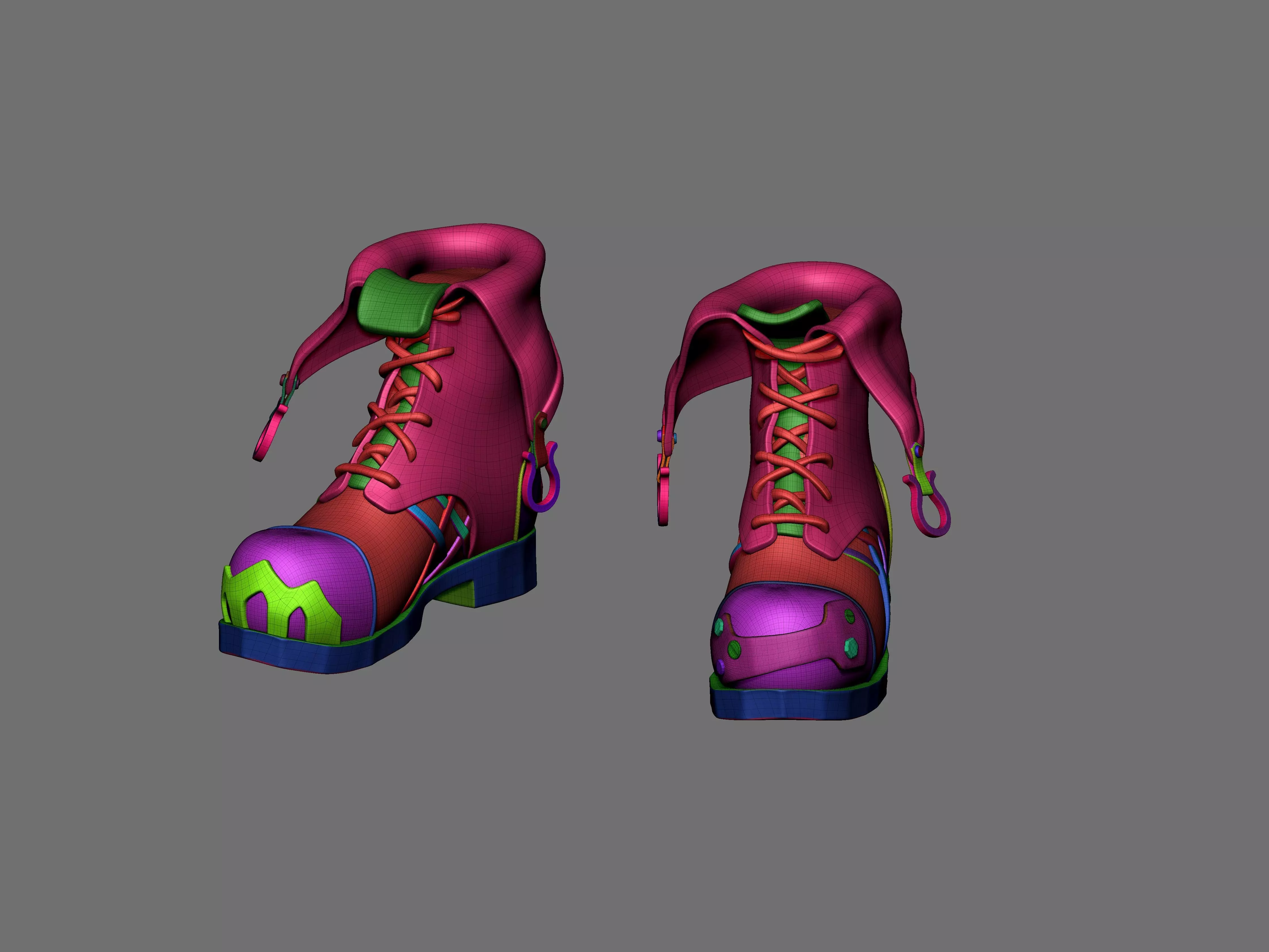 Jinx Arcane Boots - League of Legends  3D print model_5