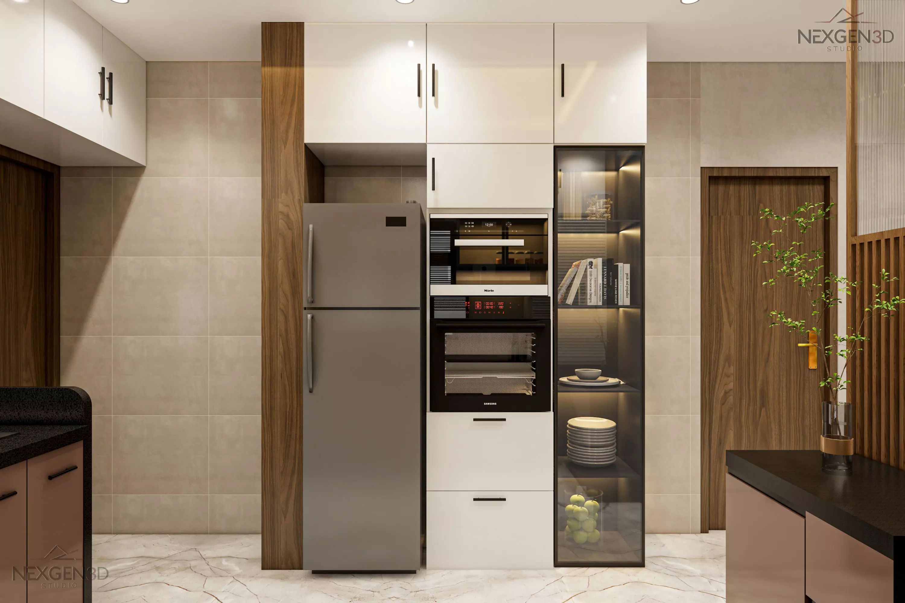 Modern Kitchen 3D model_2