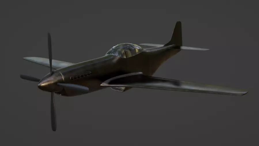 P-51 Mustang Free 3D model