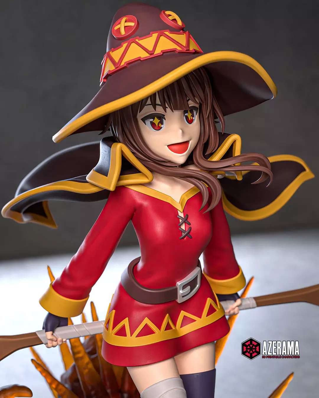 Megumin STL Ready for 3D Printing 3D print model_7