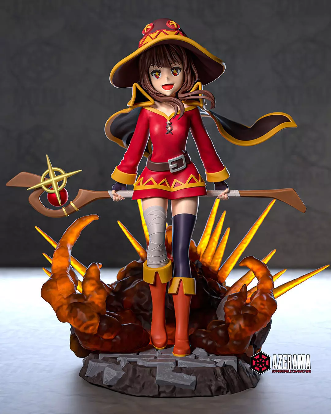 Megumin STL Ready for 3D Printing 3D print model_0