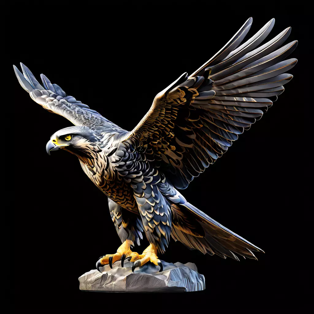 Majestic Falcon 3D Model Low-poly 3D model_0