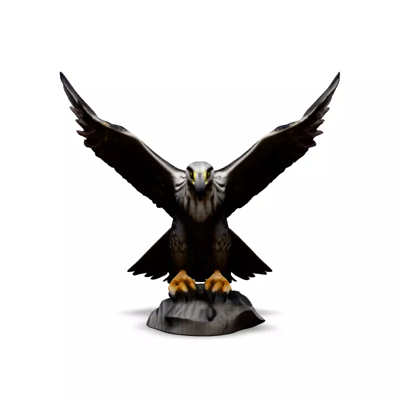 Majestic Falcon 3D Model Low-poly 3D model_3