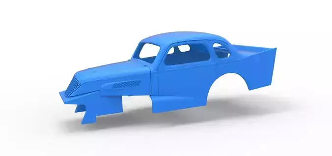 Shell of Vintage Dirt Modified stock car Scale 1 to 25