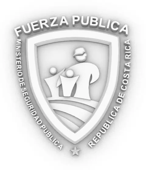 Escudo Policia Publica Costa Rica 3D print model