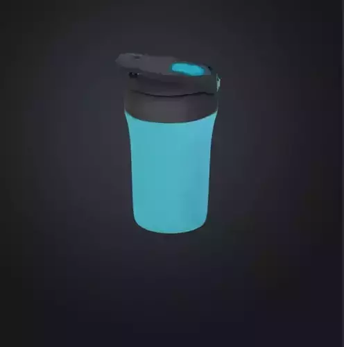 Realistic Glass Bottle 3D Model    White and Colored