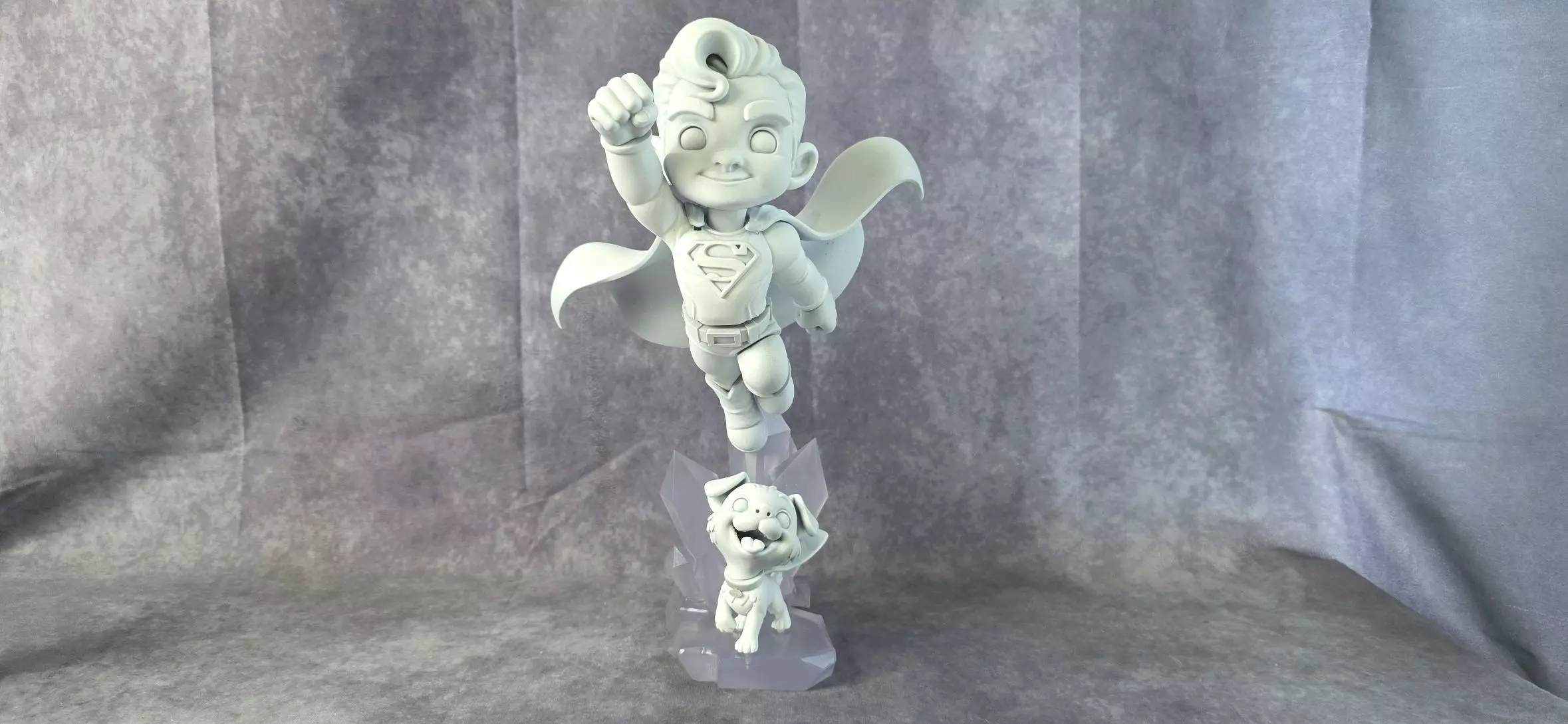 Superman et krypto DC comic 3D print model_3