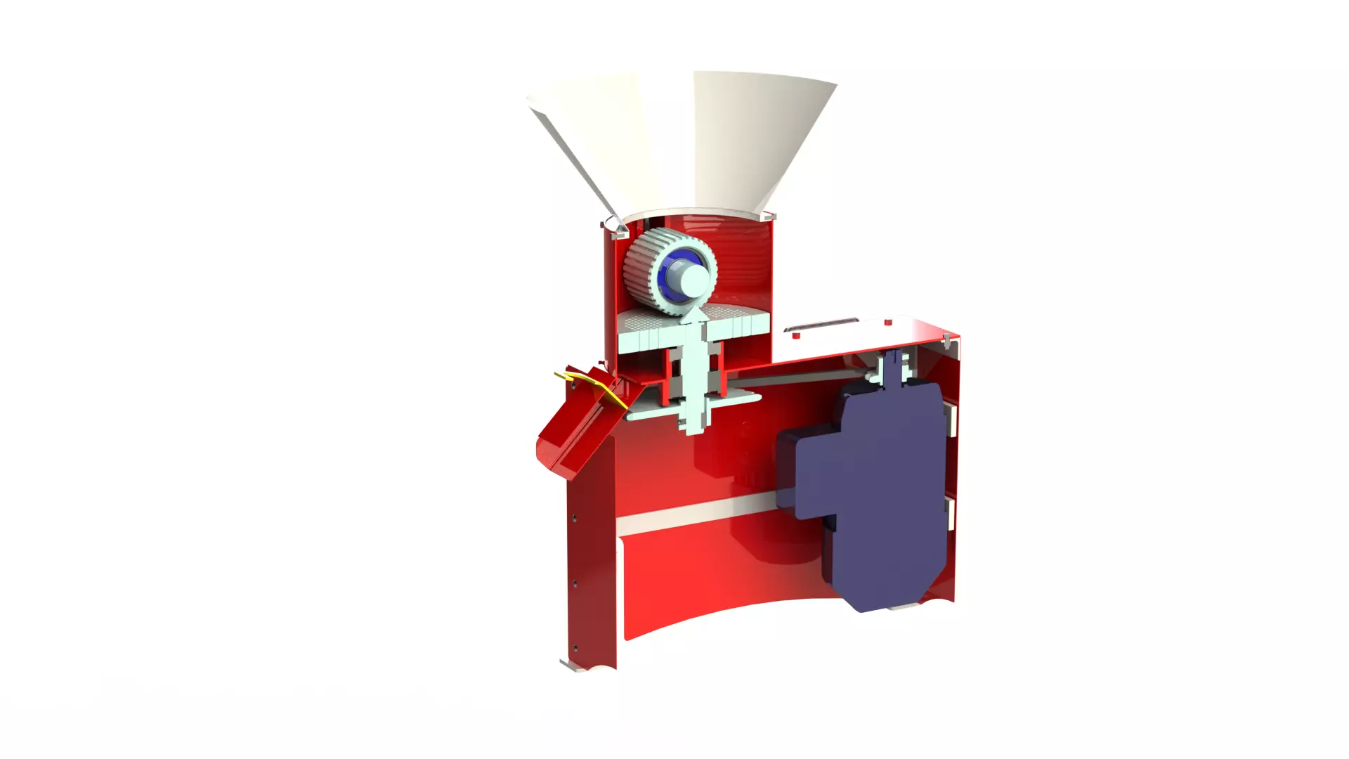 WG 4001 - STL Feed pelletizer - Granulator 3D model_7