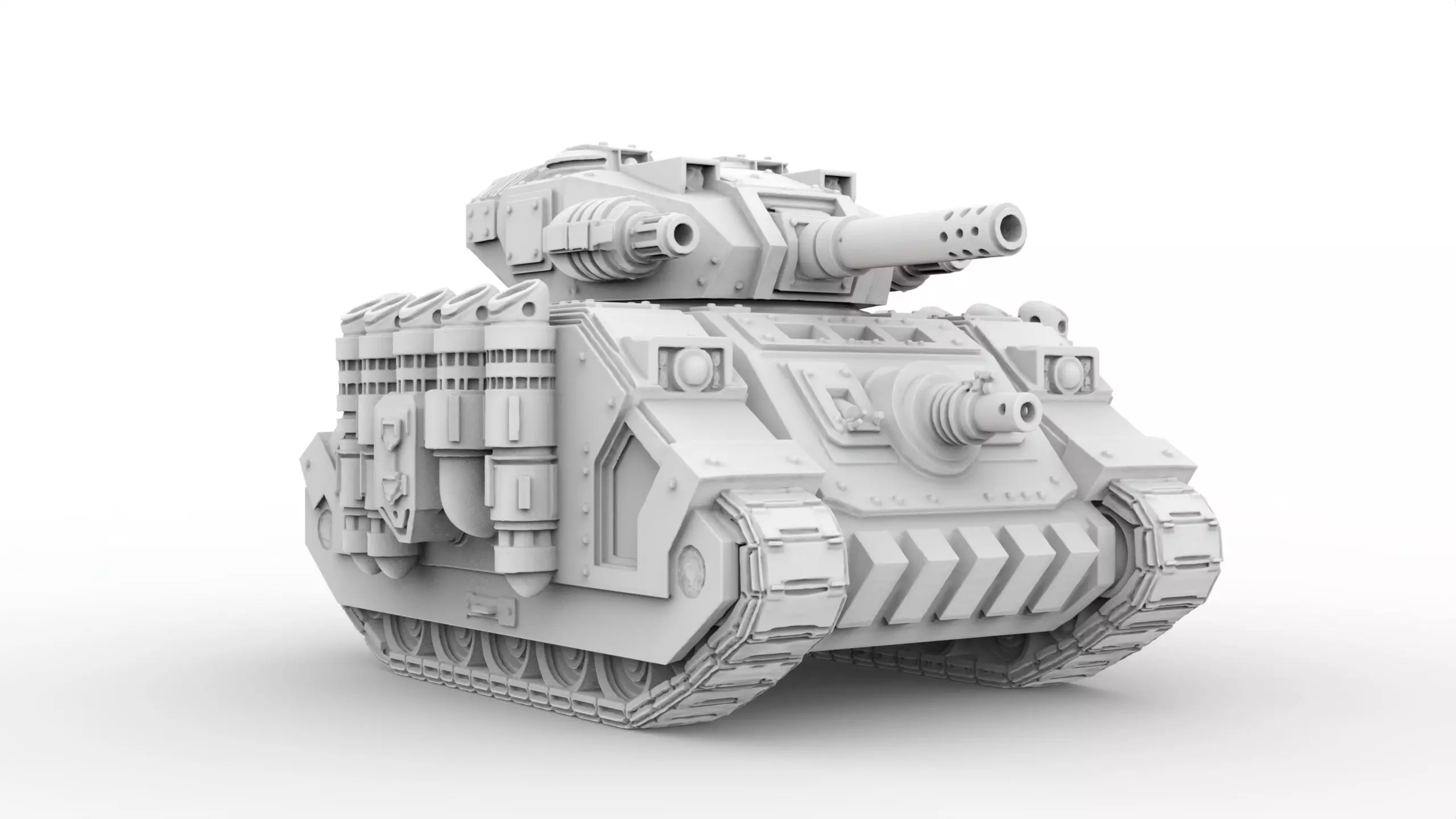 Sci-Fi Heavy Battle Tank 3D Print 3D print model_1
