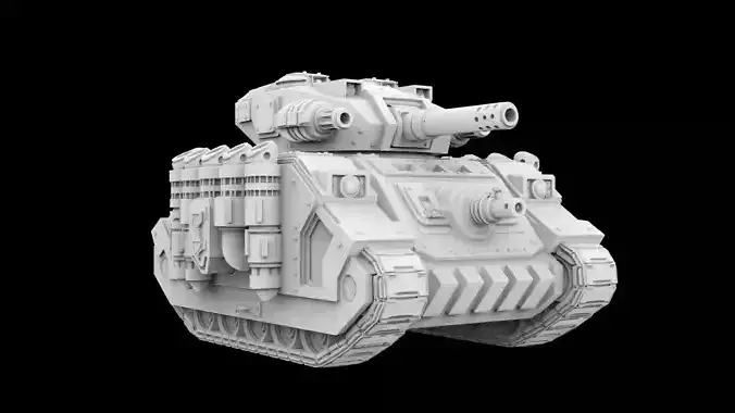 Sci-Fi Heavy Battle Tank 3D Print