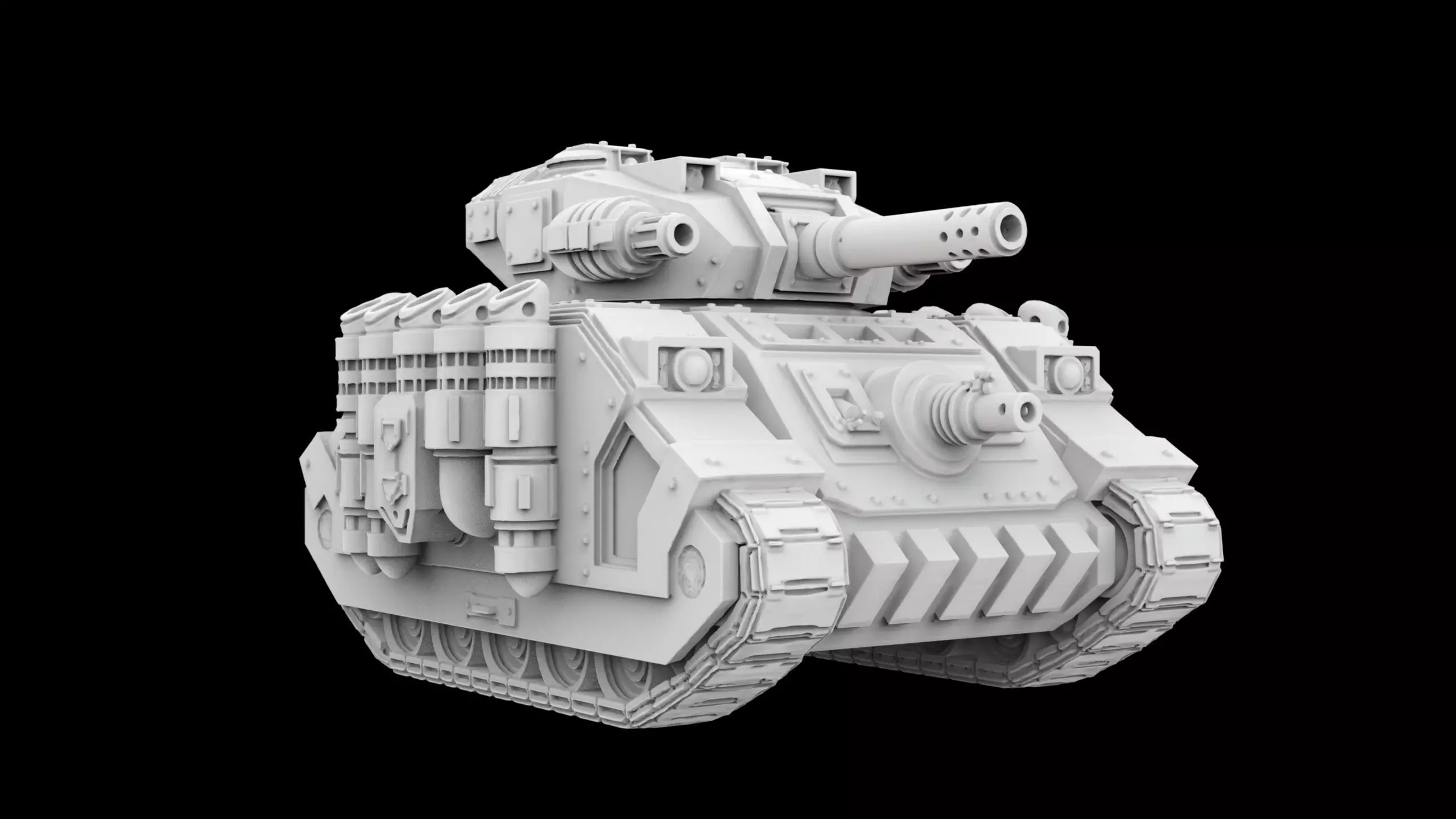 Sci-Fi Heavy Battle Tank 3D Print 3D print model_0