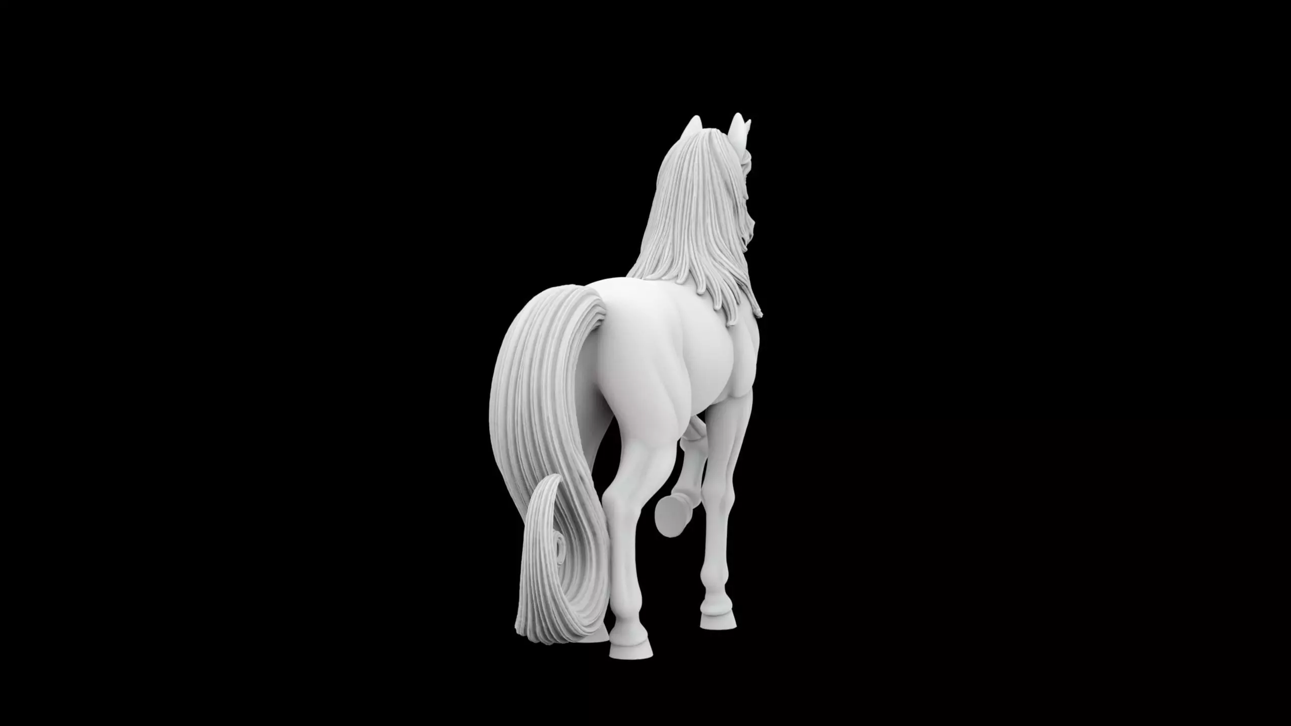 Unicorn 3D Print Model Mythical Horse 3D print model_4