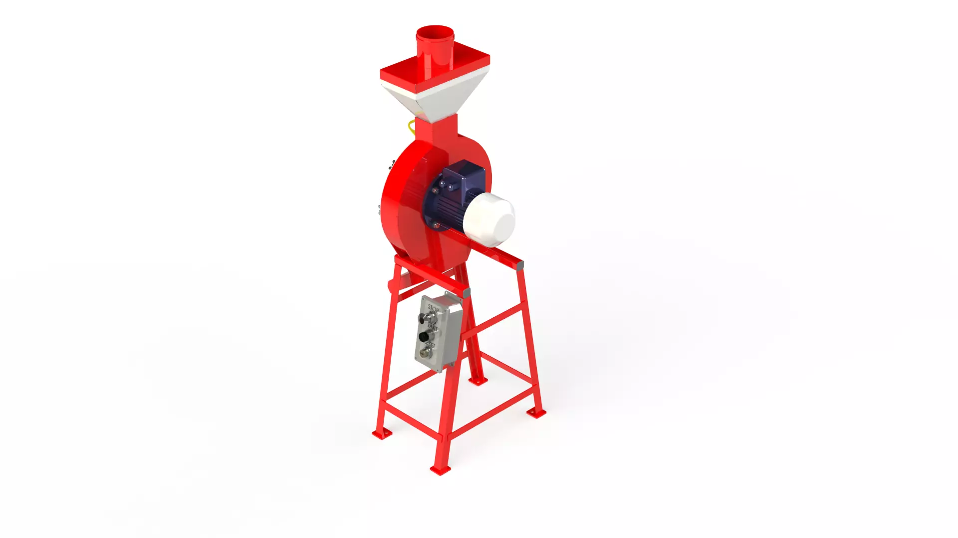 WG 4002 - STL Grain crusher - scrapper - 1 kW 3D model_10