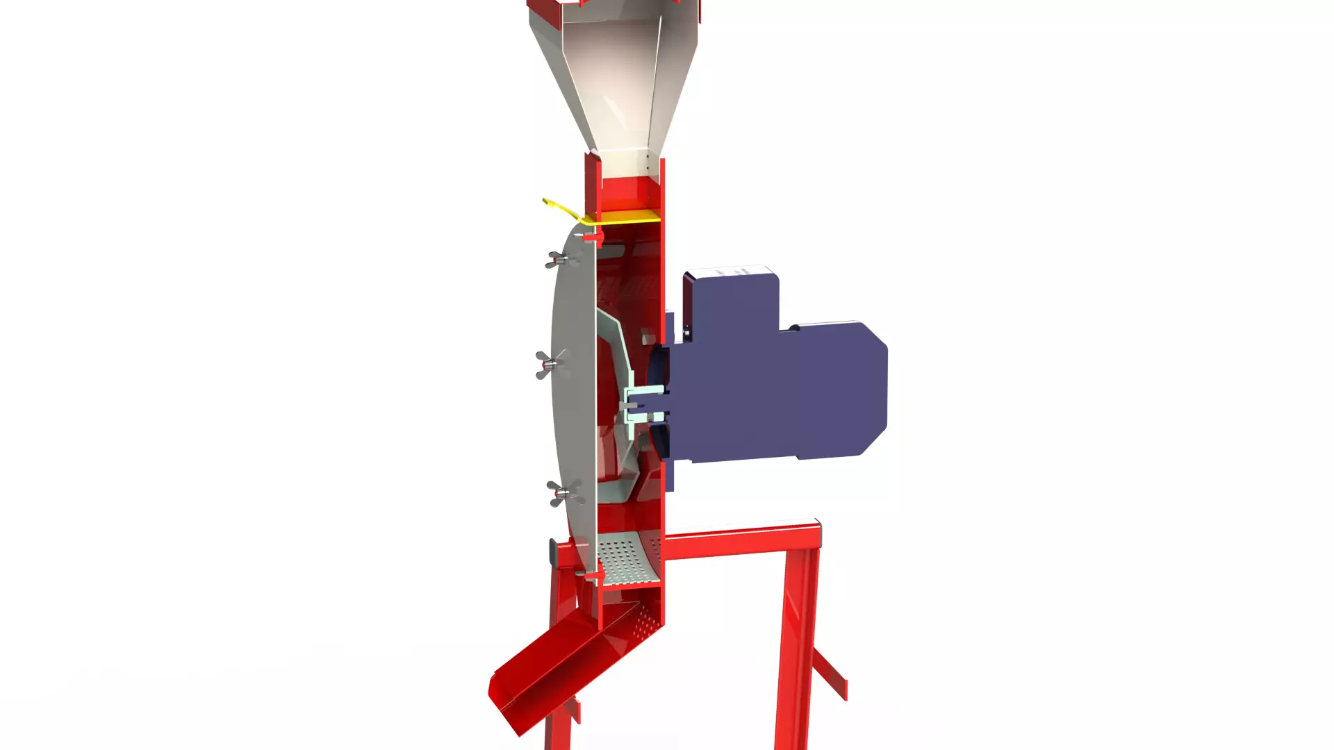WG 4002 - STL Grain crusher - scrapper - 1 kW 3D model_0