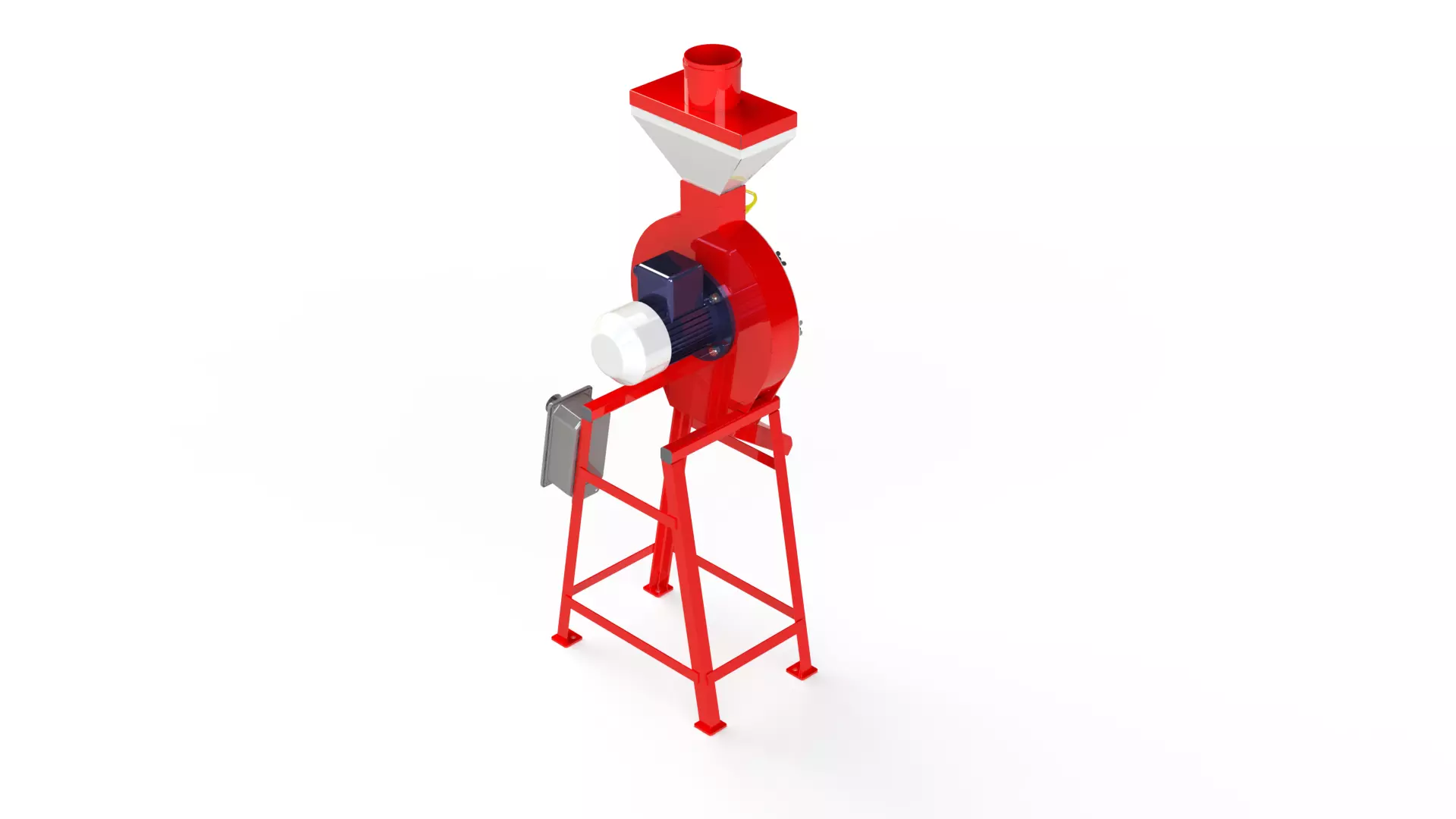 WG 4002 - STL Grain crusher - scrapper - 1 kW 3D model_11