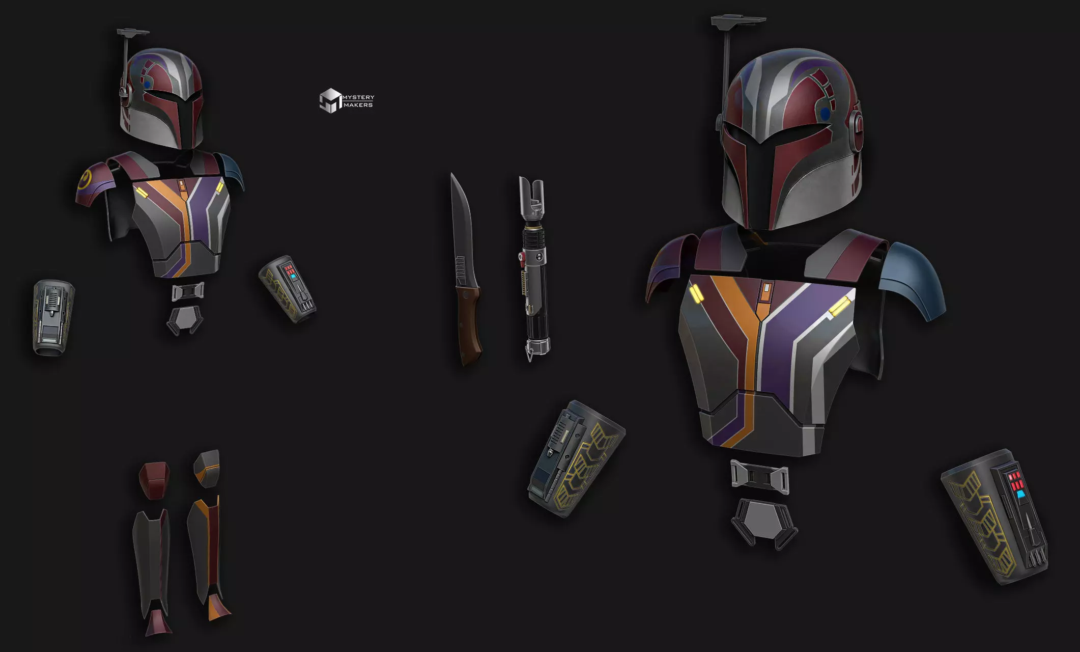Sabine Wren armor 3D print model_0