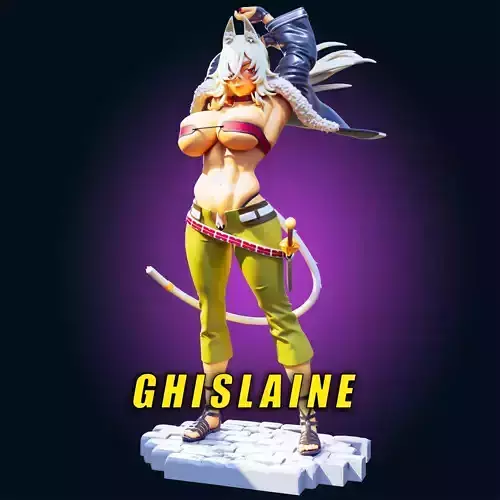 18 ADULT Ghislaine Muscle Mommy Figure Model Diorama 3D print model
