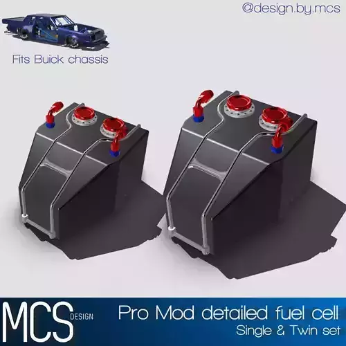 Pro Mod Fuel Cell with fittings N mounts 