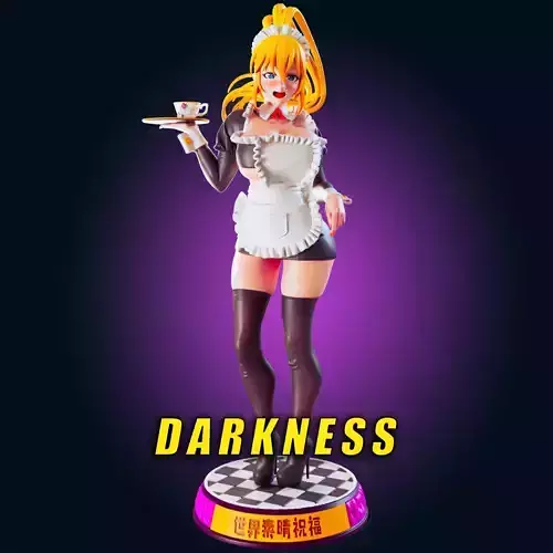 18 ADULT Darkness Maid Outfit Figure Model Diorama 3D print model