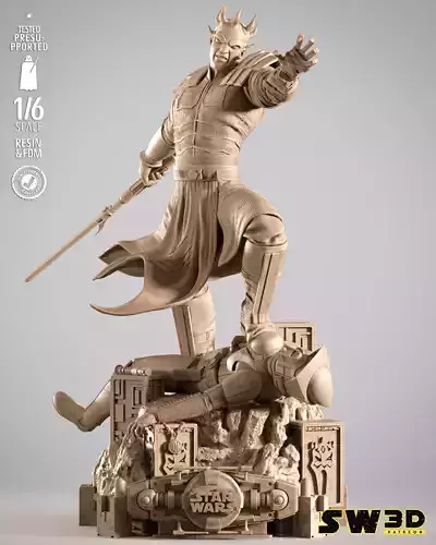 STAR WARS Savage Opress Sculpture 3D print model