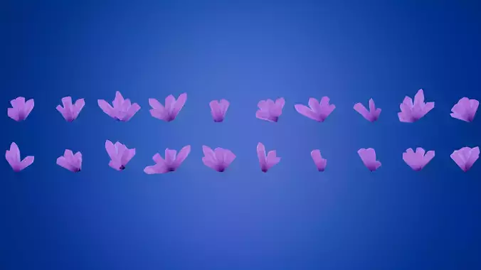 Stylized Crystal Pack  Low-poly 3D model