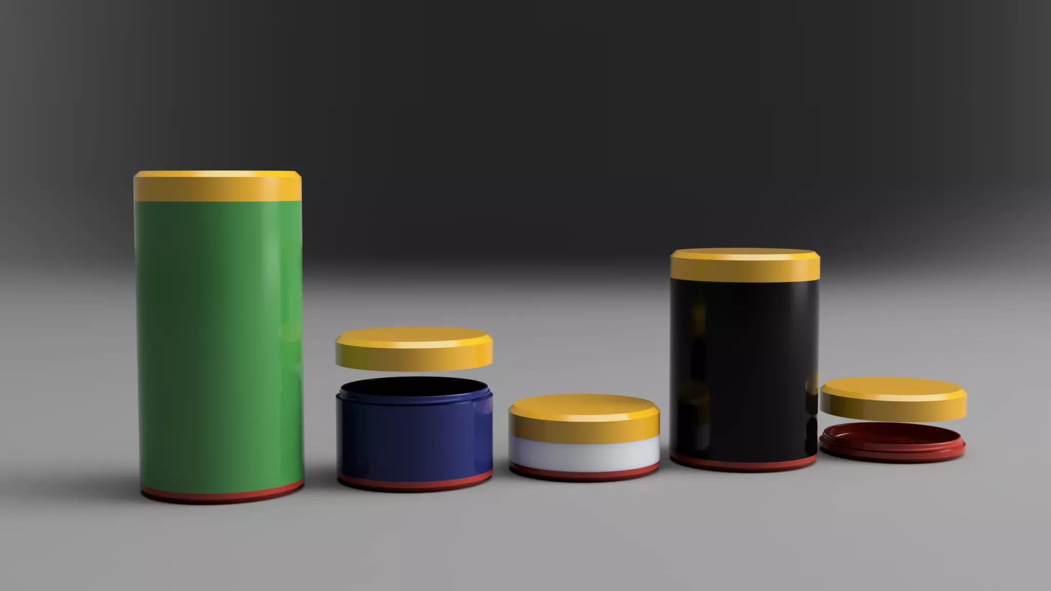 Big Modular Storage Tube with Screw On Lid and Base 3D Printed 3D print model_2
