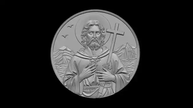 Saint Christopher Pendant for 3D Printing