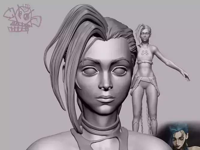 Jinx Arcane  - League of Legends Fichier 3D Zbrush
