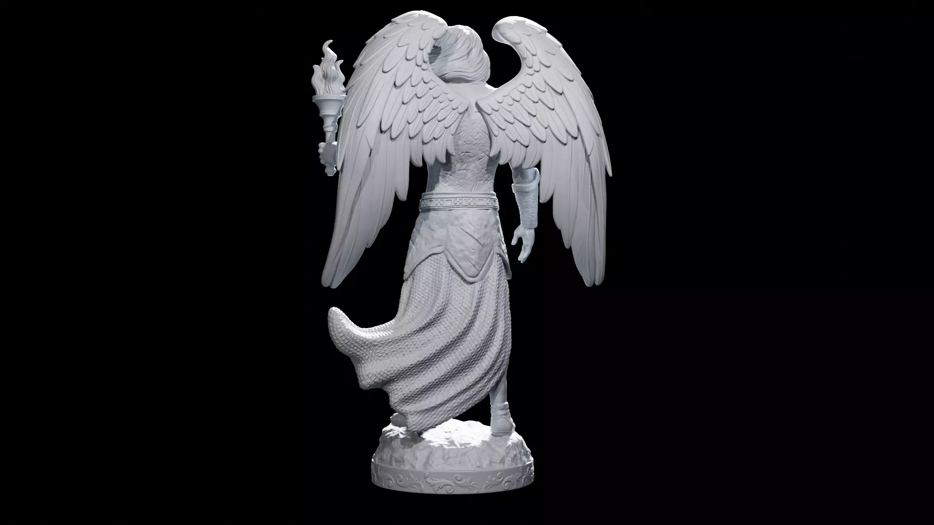 Archangel Uriel 3D print model_4