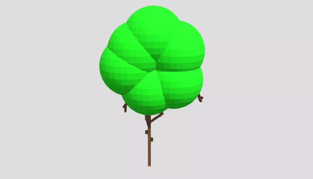Simple tree model 3D model
