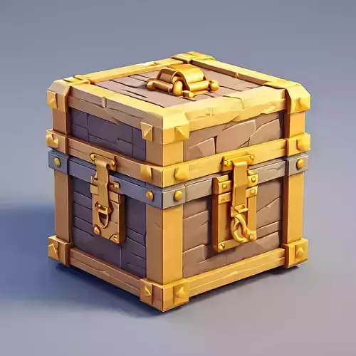Stylized LowPoly Treasure Chest