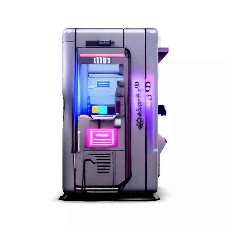 Futuristic Vending Machine 3D Model Low-poly 3D model_3