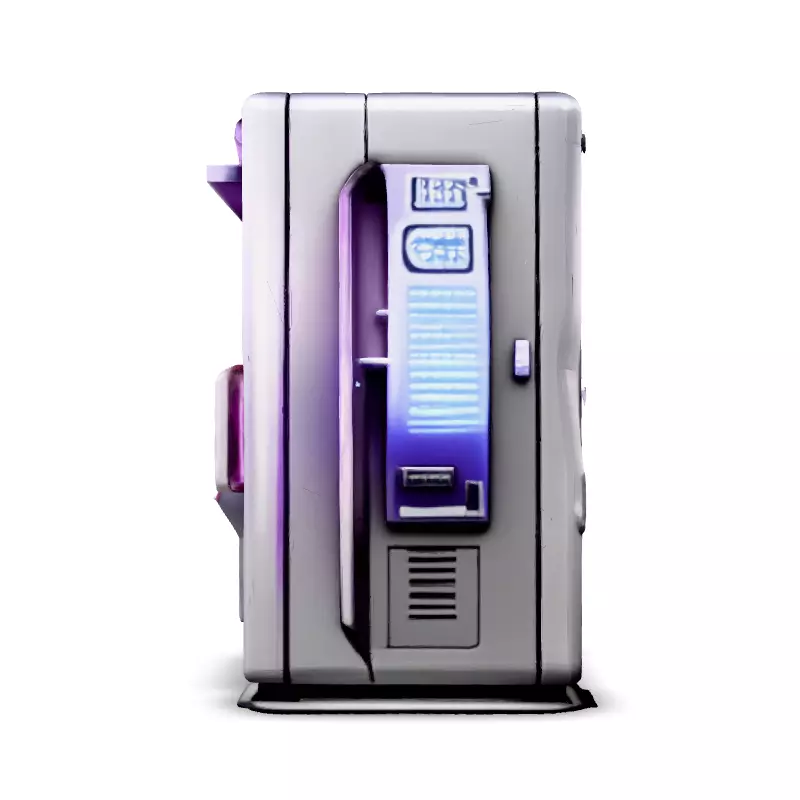 Futuristic Vending Machine 3D Model Low-poly 3D model_6