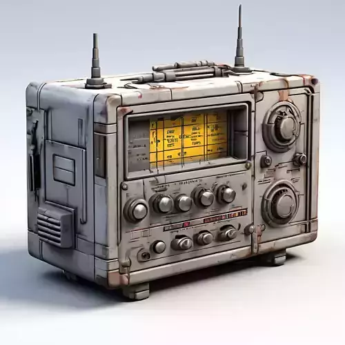 SciFi Retro Radio Receiver