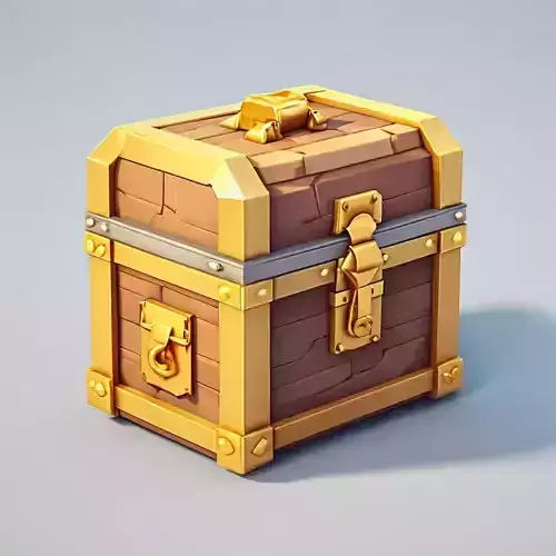 Stylized LowPoly Treasure Chest