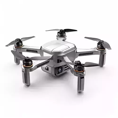 Realistic Quadcopter Drone 3D Model