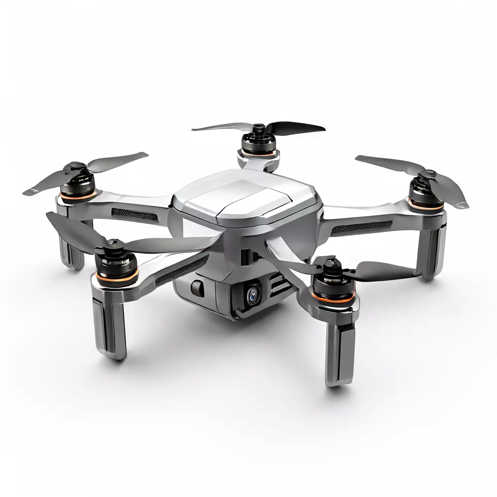Realistic Quadcopter Drone 3D Model Low-poly 3D model_0