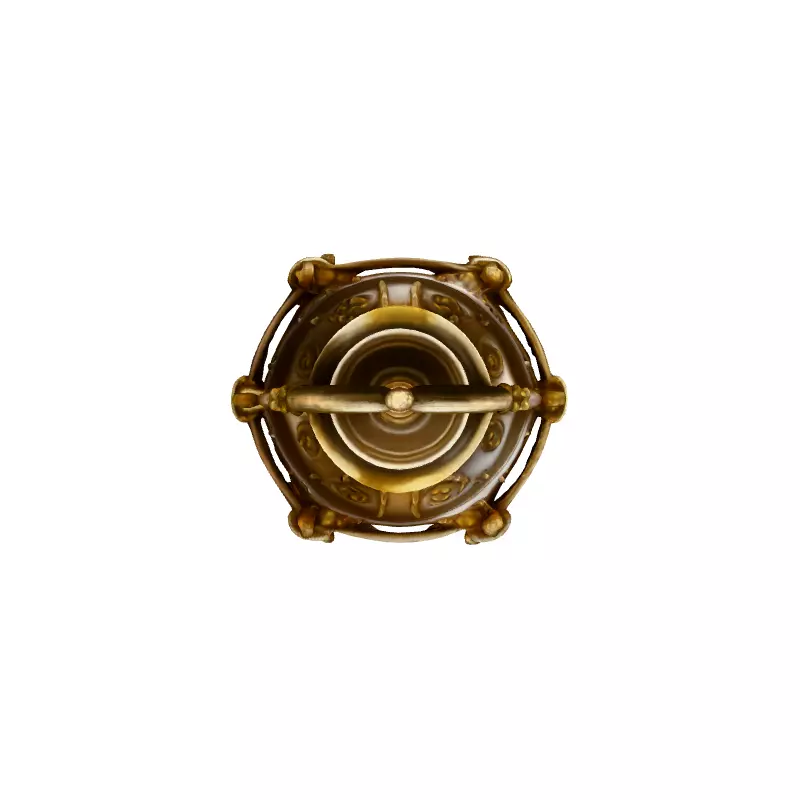 Ornate Steampunk Lantern 3D Model Low-poly 3D model_7